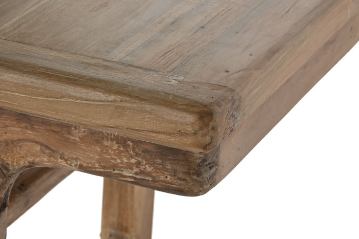 DKD Home Decor Consola Natural Marron Oscuro 194.5x50.5x82.5 cm Teca Reciclada Hecho a Mano DKD Home Decor Consola Natural Marron Oscuro 194.5x50.5x82.5 cm Teca Reciclada Hecho a Mano