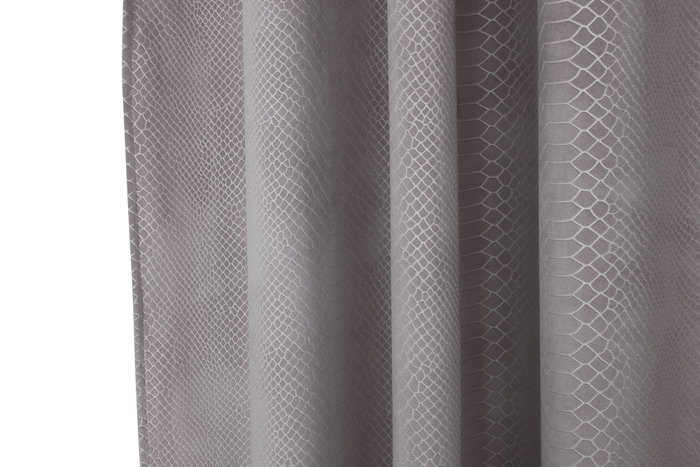 DKD Home Decor Cortina Cocodrile Urban Malva Poliester 260 x 140 cm (2 Unidades)