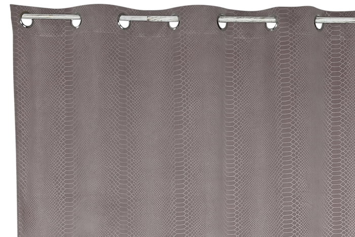 DKD Home Decor Cortina Cocodrile Urban Malva Poliester 260 x 140 cm (2 Unidades)
