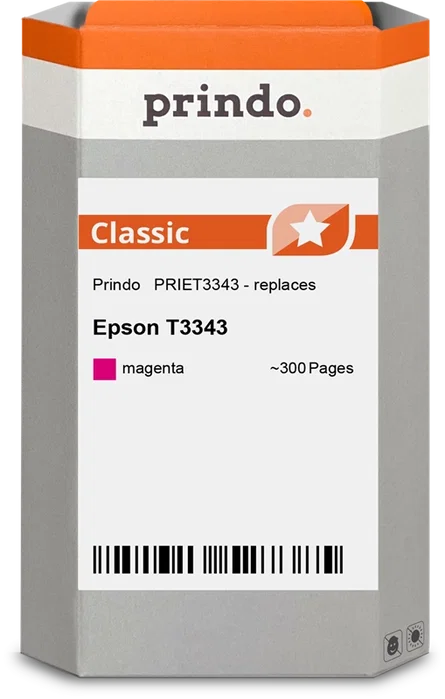 Prindo Cartucho de tinta magenta PRIET3343 Classic Prindo Cartucho de tinta magenta PRIET3343 Classic