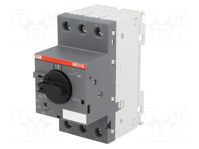 ABB MS116-0.25 Interruptor motorizado 0,06kW 208÷690VAC ABB MS116-0.25 Interruptor motorizado 0,06kW 208÷690VAC