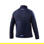 Sparco Chaqueta Softshell Martini Racing S01363MRBM5XXL Talla XXL Azul Marino Tejido Técnico 3 Capas Resistente al Viento Forro Polar Elástico