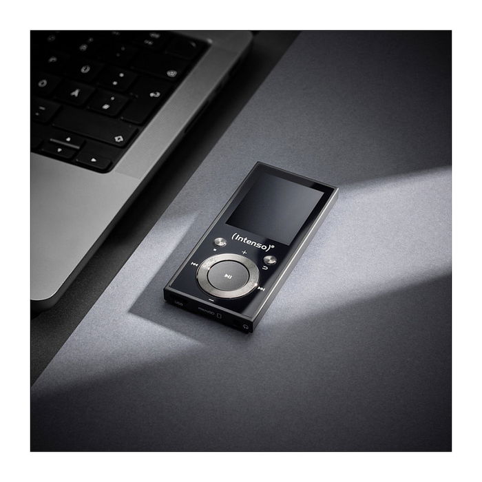 Intenso Video Scooter BT - Reproductor MP3/MP4, Pantalla LCD de 1.8", 64 GB, Bluetooth 5.0, 18h Autonomía, USB-C, Negro