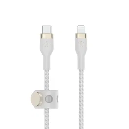 Belkin CAA011BT1MWH Cable USB-C a Lightning de 1 metro, macho, blanco