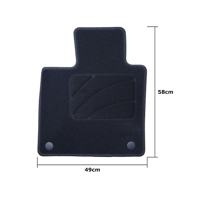 OCC Design Alfombrillas a Medida para BMW X6 F16 (2014-2019) - 5 Piezas con Logotipo, Modelo OCCBW0042LOG