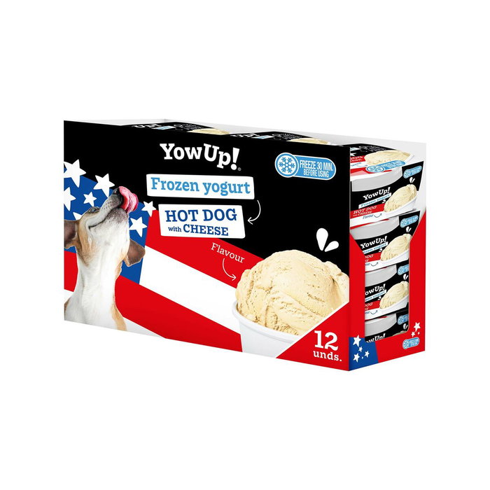 Yow Up! Helado Yogur Hot Dog y Queso 12x110g