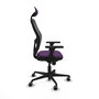 PIQUERAS Y CRESPO Silla de oficina Jorquera con mecanismo Sincro, morado y negro