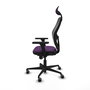 PIQUERAS Y CRESPO Silla de oficina Jorquera con mecanismo Sincro, morado y negro