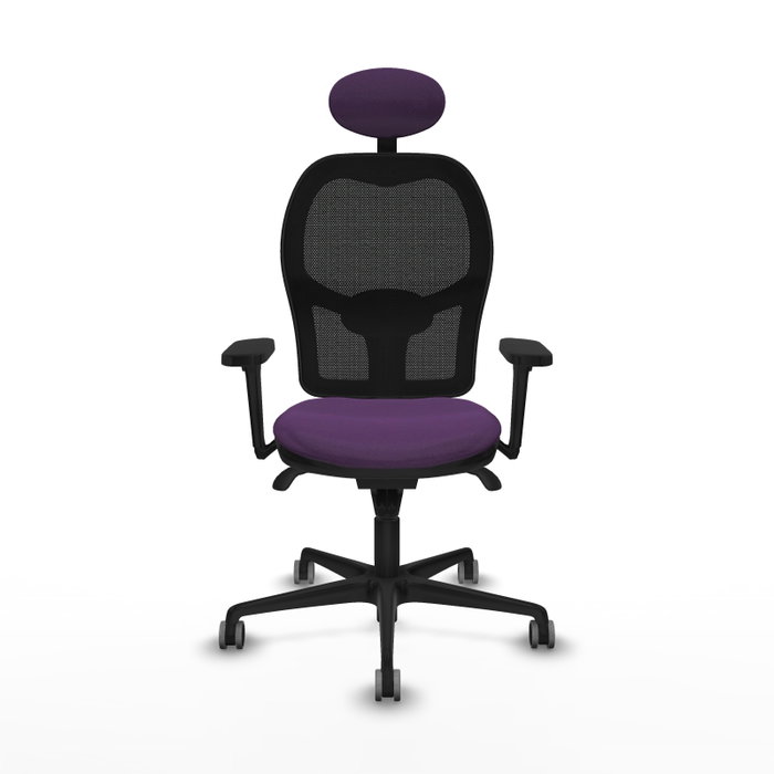 PIQUERAS Y CRESPO Silla de oficina Jorquera con mecanismo Sincro, morado y negro PIQUERAS Y CRESPO Silla de oficina Jorquera con mecanismo Sincro, morado y negro