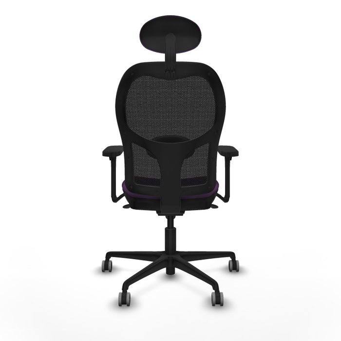 PIQUERAS Y CRESPO Silla de oficina Jorquera con mecanismo Sincro, morado y negro PIQUERAS Y CRESPO Silla de oficina Jorquera con mecanismo Sincro, morado y negro