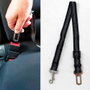 NK Protector para asiento de coche con enganche cinturón y separador para mascotas de poliéster negro