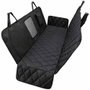 NK Protector para asiento de coche con enganche cinturón y separador para mascotas de poliéster negro