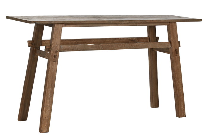 DKD Home Decor Consola Indo minimal 24 Teca Reciclada 40 x 75 x 140 cm