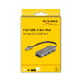 DeLOCK Hub USB de 4 puertos 5 Gbps con conectores laterales Gris