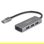 DeLOCK 63171 HUB USB 3.2 de 4 Puertos, 5 Gbps, Gris