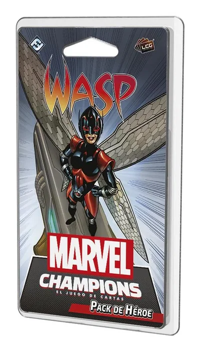 Asmodee Marvel Champions: Wasp Expansión Juego de Cartas - Mazo Pregenerado 60 Cartas, 1-4 Jugadores, 90 Min, PEGI 14