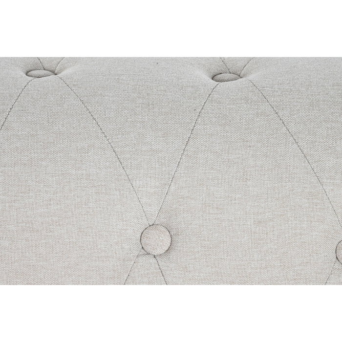 DKD Home Decor Sofá de Poliéster y Madera en Crema