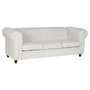DKD Home Decor Sofá de Poliéster y Madera en Crema