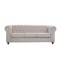 DKD Home Decor Sofá de Poliéster y Madera en Crema
