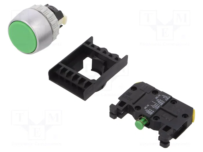 SPAMEL Interruptor de presión verde 22mm NA SPAMEL Interruptor de presión verde 22mm NA