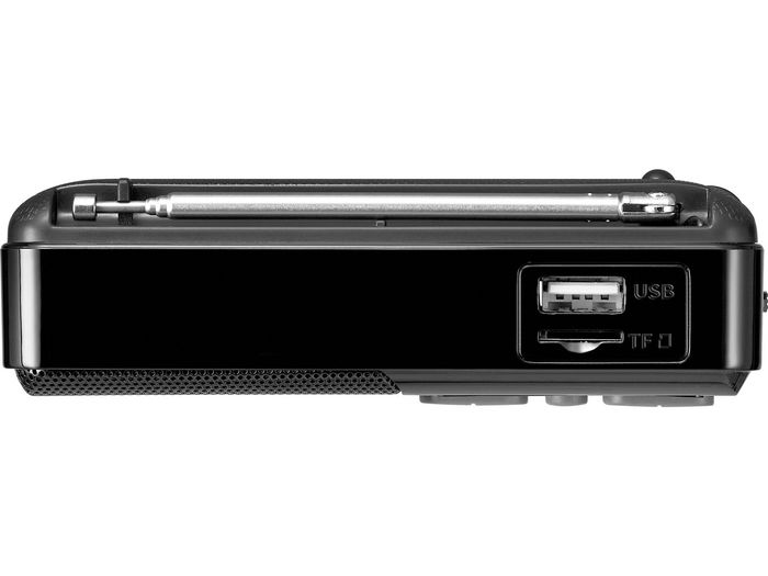 Sandberg Altavoz Radio FM + Bluetooth Recargable, Reproductor MP3 desde USB/TF, Batería Integrada, Compacto y Ligero