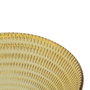 Ixia Bowl Amarillo Cristal Decoración 14 x 14 x 6 cm (Pack de 4)