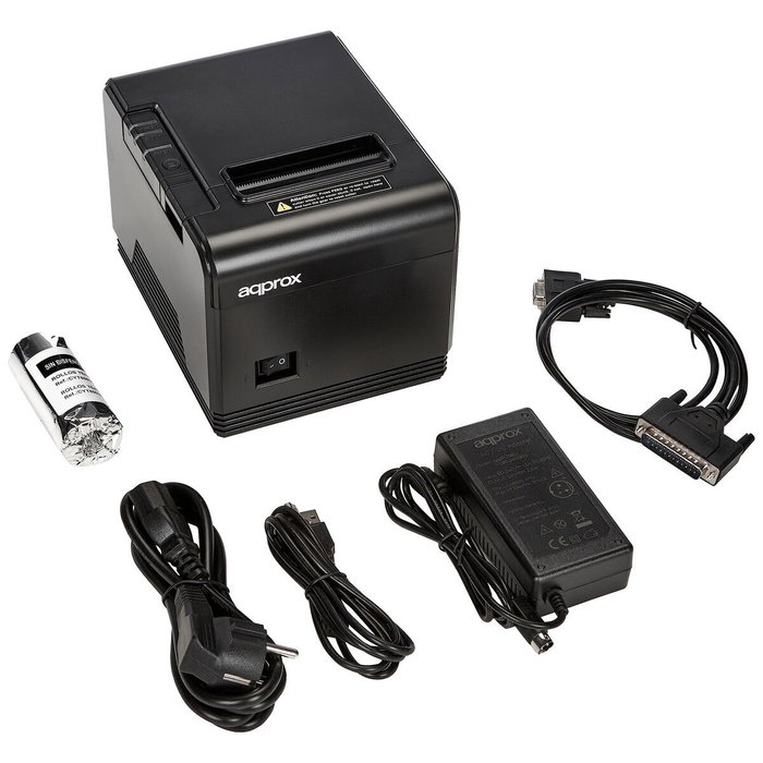 Approx Impresora de Tickets appPOS80AM Térmica 80mm USB-RS232 Negra