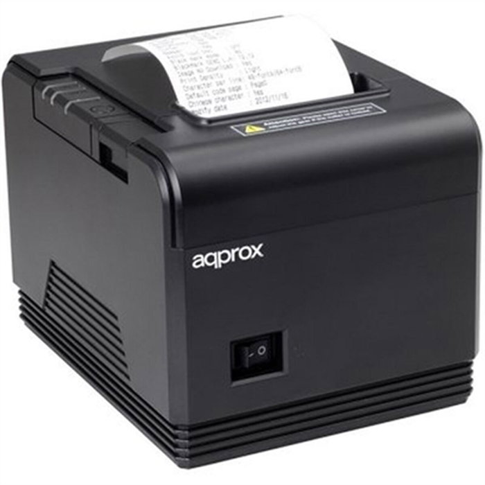 Approx Impresora de Tickets appPOS80AM Térmica 80mm USB-RS232 Negra
