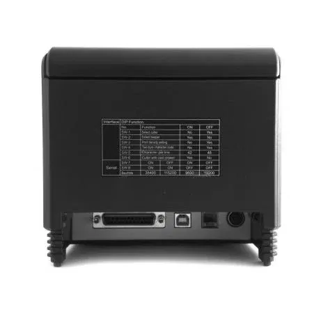 Approx appPOS80AM Impresora de Tickets Térmica, Ancho Papel 80mm, Conectividad USB y RS232, Color Negro