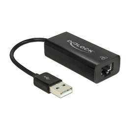 DeLOCK Adaptador de Red USB 2.0 a Ethernet 10/100 Mbps 62595