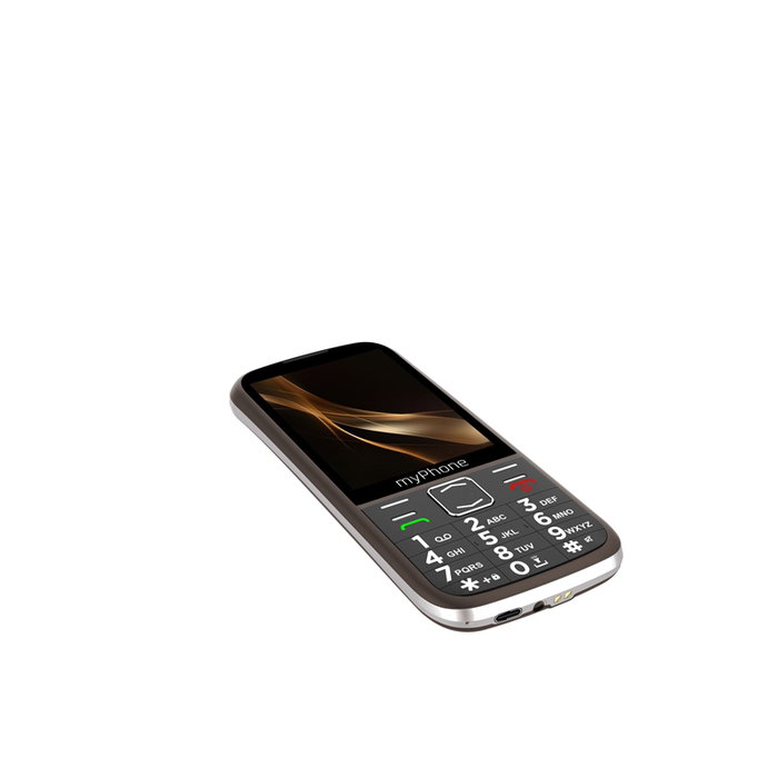 Myphone Teléfono Móvil Halo 4 Plus, 4G LTE, Botón SOS, Pantalla 3.5", Dual SIM, Ideal Personas Mayores, Praline Collection