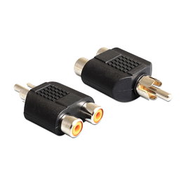 DeLOCK Adaptador 2 x RCA hembra a 1 x RCA macho 84499