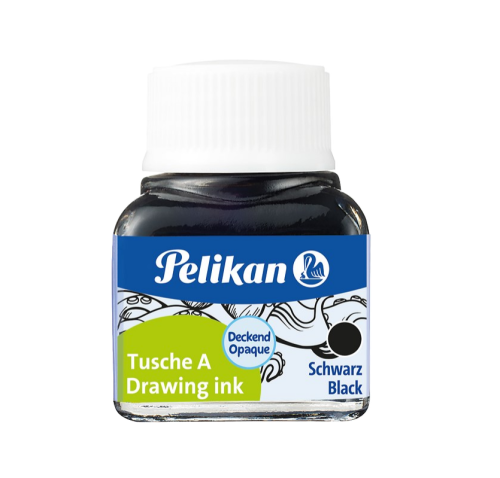 Pelikan Tinta China 523 Negro 10ml
