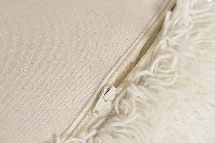 DKD Home Decor Carpets 2c25 Reposapies Boho Crudo 45 x 45 x 45 cm