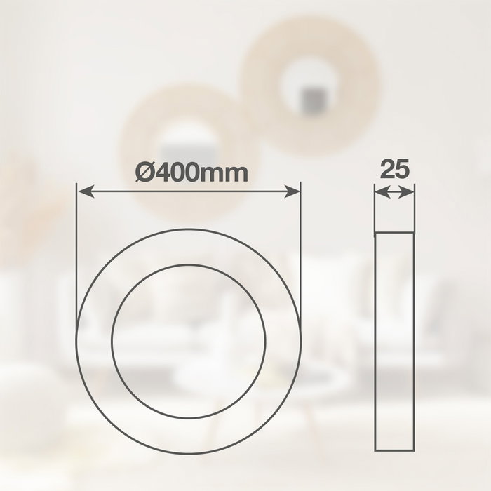 GSC Evolution Plafón de techo LED Belair 32W IP44