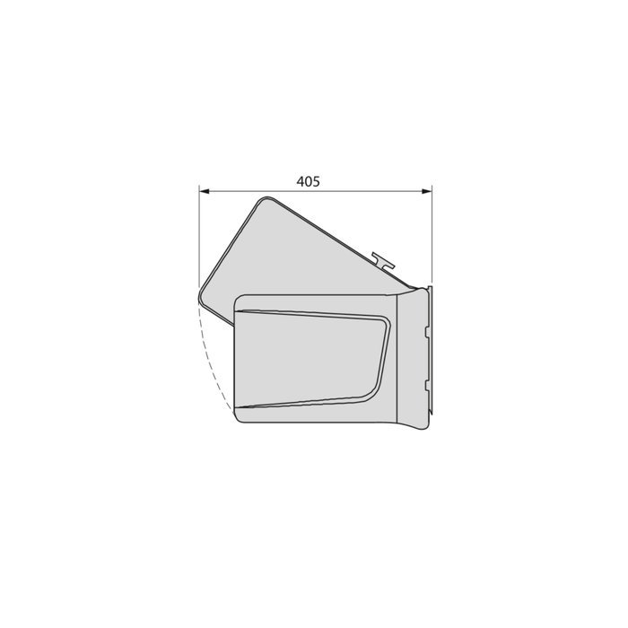 Emuca Contenedor de reciclaje para fijación a la puerta del mueble Recycle, 1 vaso extraíble de 15 litros, Plástico gris antracita Emuca Contenedor de reciclaje para fijación a la puerta del mueble Recycle, 1 vaso extraíble de 15 litros, Plástico gris antracita
