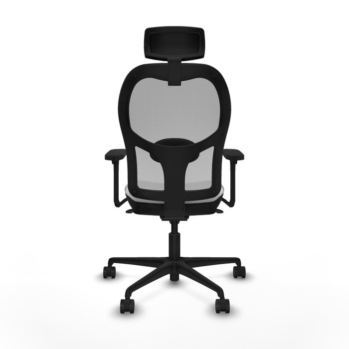 PIQUERAS Y CRESPO Silla de oficina Jorquera con mecanismo Sincro, brazos 3D, Blanco y Gris PIQUERAS Y CRESPO Silla de oficina Jorquera con mecanismo Sincro, brazos 3D, Blanco y Gris