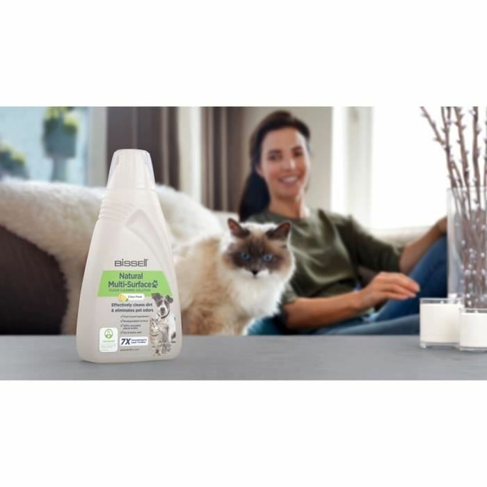 Bissell Limpiador de pisos con fórmula Natural para B3122 Crosswave - 1L, Especial Mascotas, Limpieza Multisuperficie