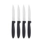 Set de Cuchillos Kinvara Negro Plateado Acero Inoxidable Plástico 19,5 x 2 x 1 cm 12,5 x 26,5 x 1 cm (12 Unidades)