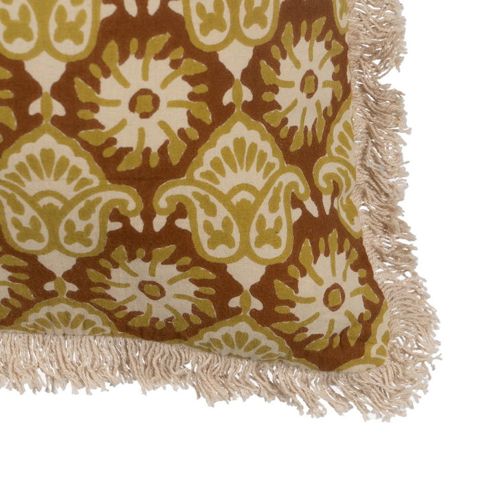 Cojín Beige-Marrón 100% Algodón 50 X 50 cm (Set de 2) Cojín Beige-Marrón 100% Algodón 50 X 50 cm (Set de 2)