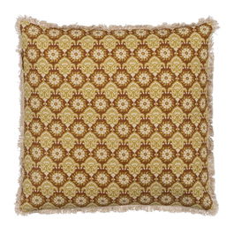 Cojín Beige-Marrón 100% Algodón 50 X 50 cm (Set de 2)