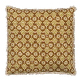 Ixia Cojín Beige-marrón 100% Algodón 50 x 50 cm (Pack de 2)