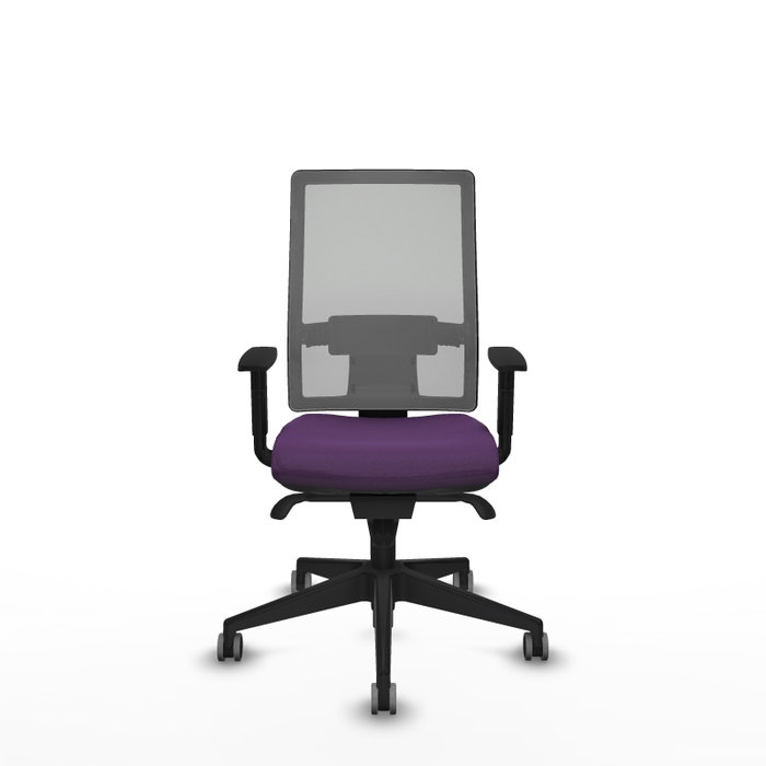 PIQUERAS Y CRESPO Silla de oficina Horna, Mecanismo Sincro, Morado/Gris
