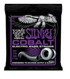 Ernieball Juego Bajo Eléctrico Cobalt Slinky Power 55-110
