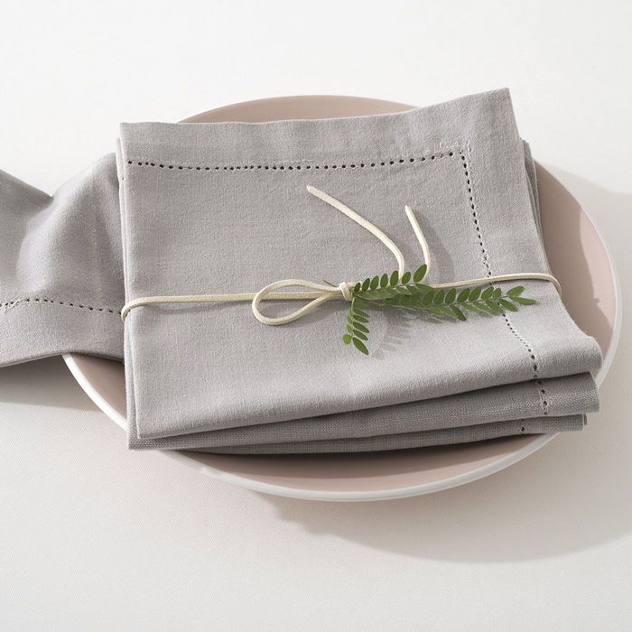 Atmosphera Servilletas de Algodón Color Topo 40 x 40 cm, 4 Unidades Atmosphera Servilletas de Algodón Color Topo 40 x 40 cm, 4 Unidades