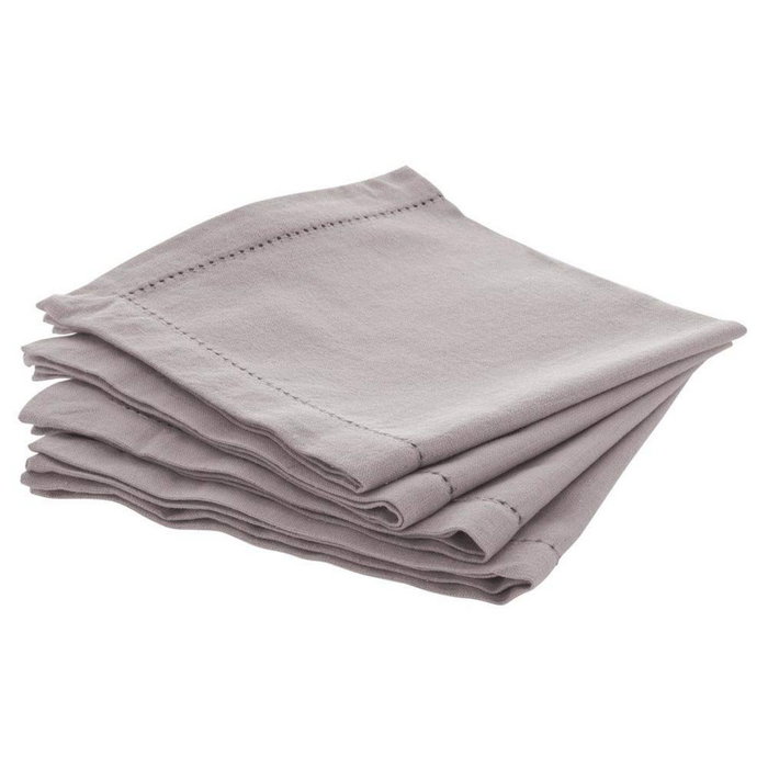 Atmosphera Servilletas de algodón color topo 40 x 40 cm, 4 uds