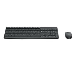 Logitech MK235 Combo Teclado y Ratón Inalámbricos con Receptor USB, Conexión Hasta 10m, Diseño Resistente a Salpicaduras, Teclas Anti-Desgaste, Pilas de Larga Duración
