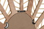 DKD Home Decor Espejo de Ratán con Hojas, 60x2x67 cm, Marrón Natural