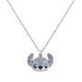 Disney Colgante Cabeza Stitch con Piedras Brillantes Oficial Caja Regalo