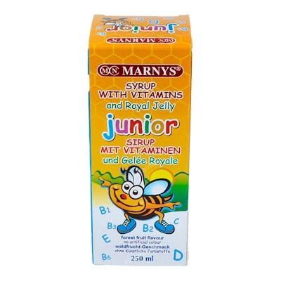MARNYS Jarabe Junior Multivitamínico con Jalea Real Sabor Frutas del Bosque 250ml